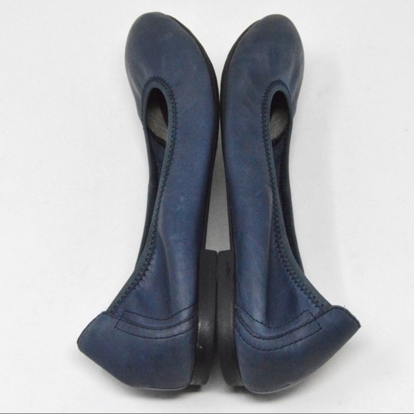Born Leather Julianne Ballet Flats, Steel Blue Color - Picture 6 of 12